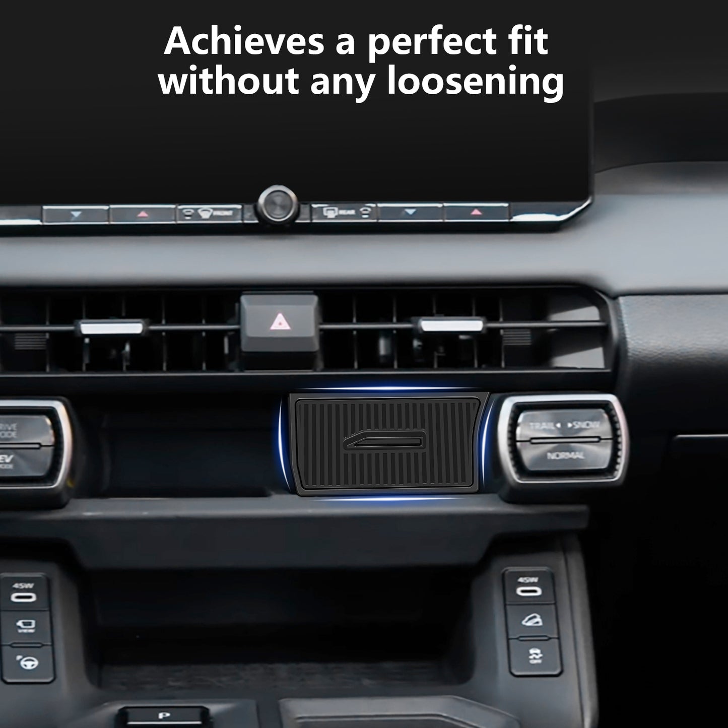 Silicone Center Console Organizer Compatible for Toyota RAV4 2026 Accessories Stable Installation Upper Cubby Drawer Silicone Under Screen Storage Box