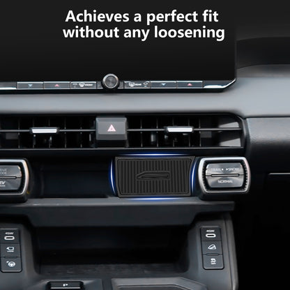 Silicone Center Console Organizer Compatible for Toyota RAV4 2026 Accessories Stable Installation Upper Cubby Drawer Silicone Under Screen Storage Box