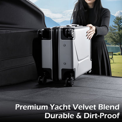Cargo Liner pro Tesla Model Y Juniper 2025 2026 Rohož do kufru do každého počasí s chrániči zádové opěrky pro Příslušenství Model Y 5 sedadel Ochranné podložky na zadní sedadla proti poškrábání Černá