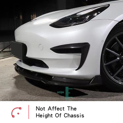 tesla model Y front bumper lip spoiler splitter install car 2022 2023 2021 2020 2019 2018 s3xy arcoche accessories accessory aftermarket price Vehicles standard long range performance sr+ electric car rwd ev interior exterior diy decoration price elon musk must have black white red blue 5 7 seats seat