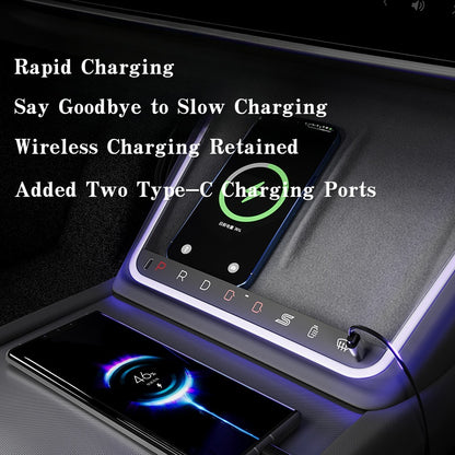 Wireless Charging Ambient Light Button for Model 3 Highland & Model Y Juniper