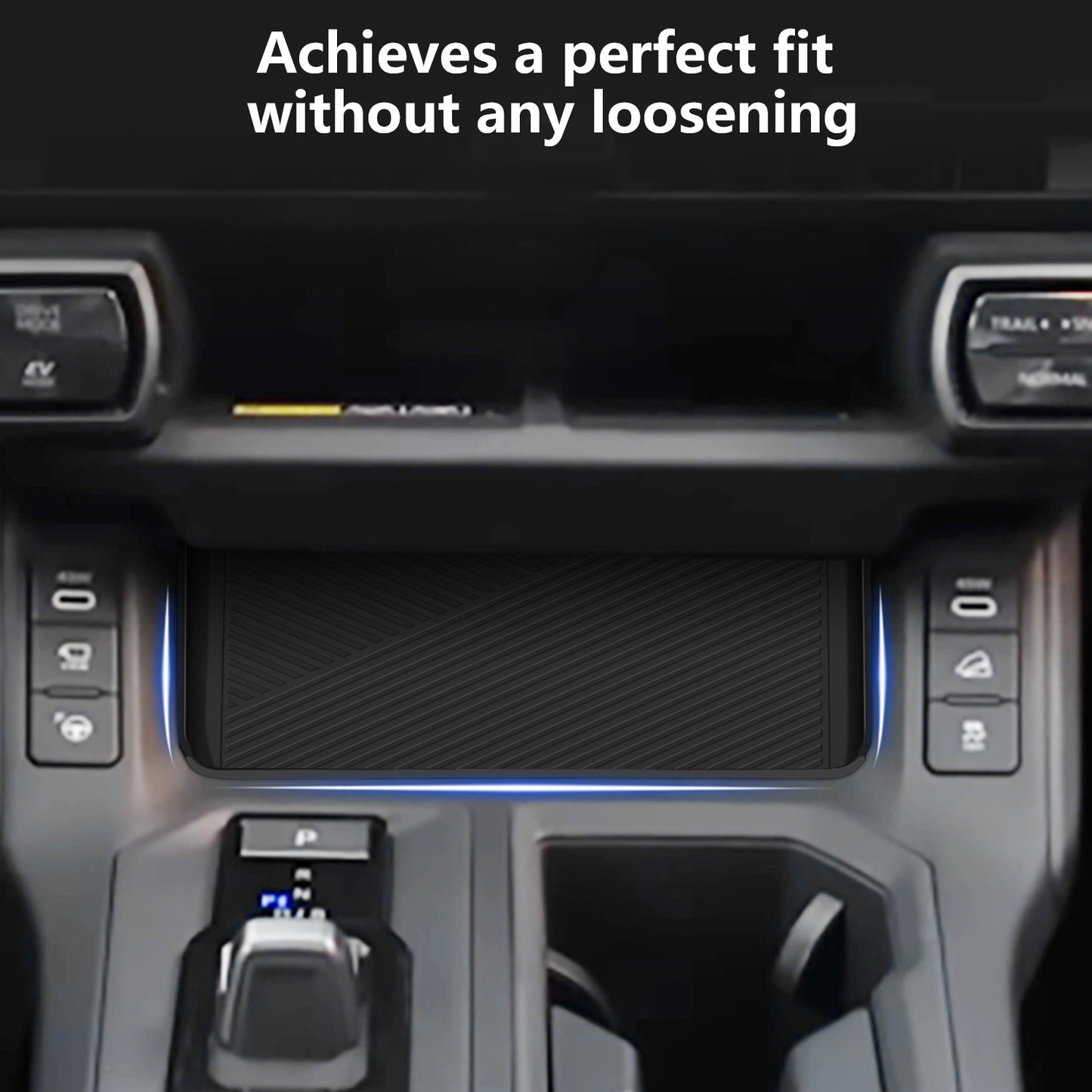 Silicone Center Console Organizer Mat Compatible for Toyota RAV4 2026 Accessories Center Console Organizer Insert Tray Silicone Gear Shift Tray