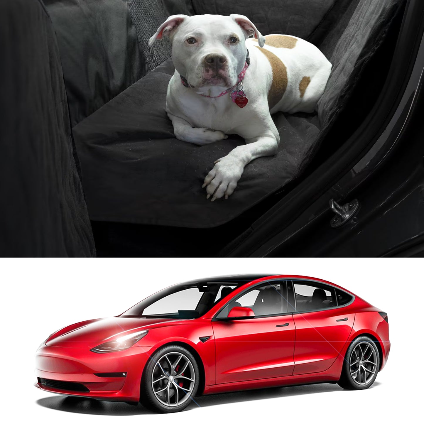 tesla model 3 Y S car 2022 2023 2021 2020 2019 s3y arcoche accessories accessory Liner Pet Protector Seat Cushion Designed exclusively for the second row made from a breathable quilted fleece material make maximum comfort for your pet during car trip or while relaxing in Dog Mode.