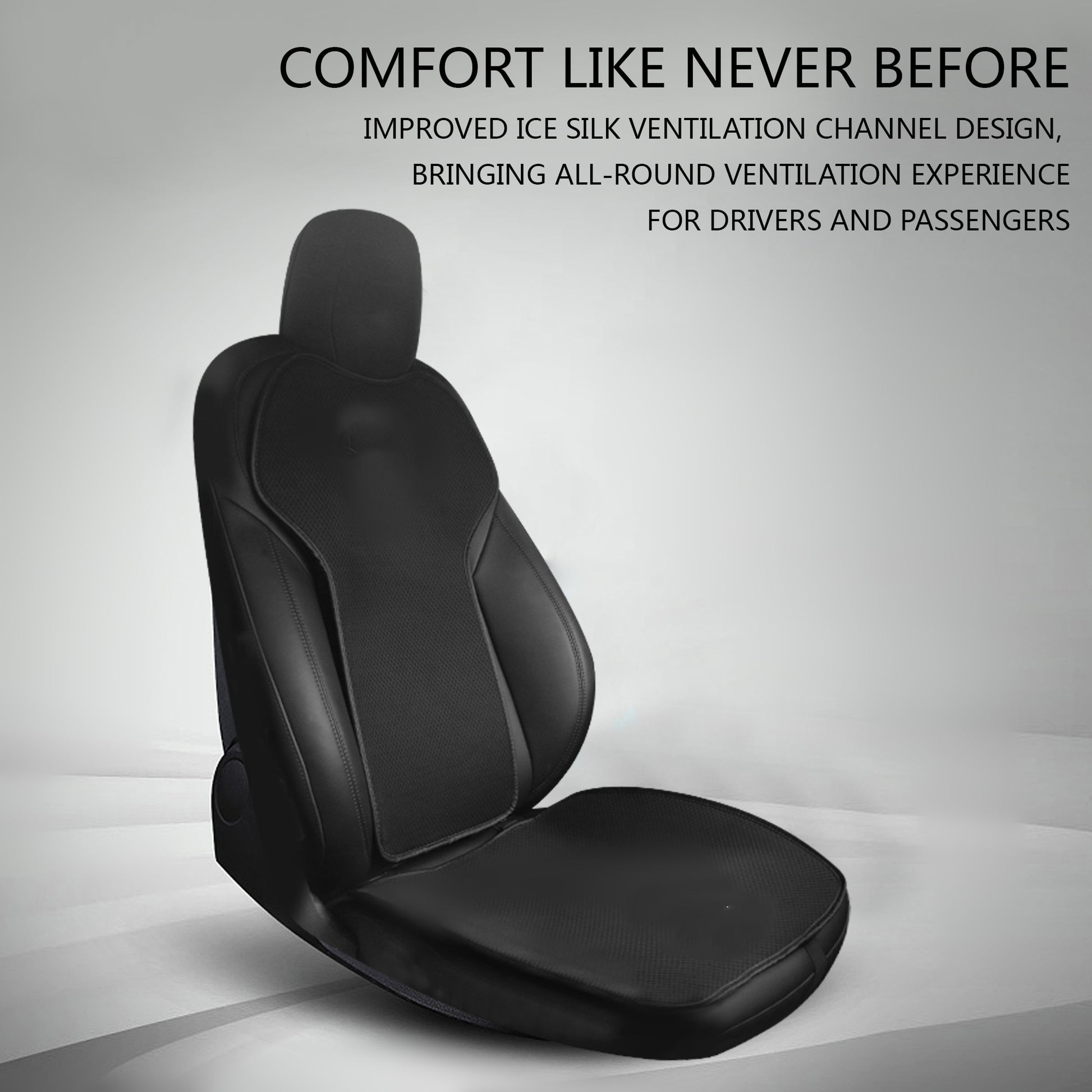 Cuscino confortevole e traspirante in cotone e lino per Tesla Model 3 e  Model Y - Grigio / Model 3 / Sedile Anteriore (1 Paio)