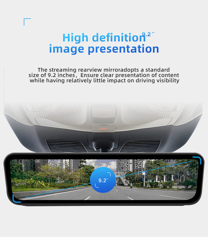 9.2-Inch Streaming Rearview Mirror Dash Cam for Model Y Juniper 2025+ with Live Recording