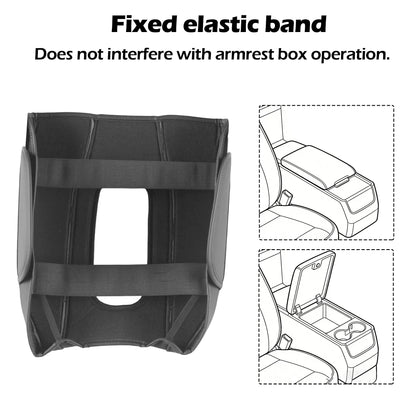 Kryt středové konzoly Kompatibilní s 2019-2025 2026 Chevy Silverado/GMC Sierra Jump Seat příslušenství, kožený ochranný kryt loketní opěrky střední konzoly (POUZE pro konzolu dělené lavice)
