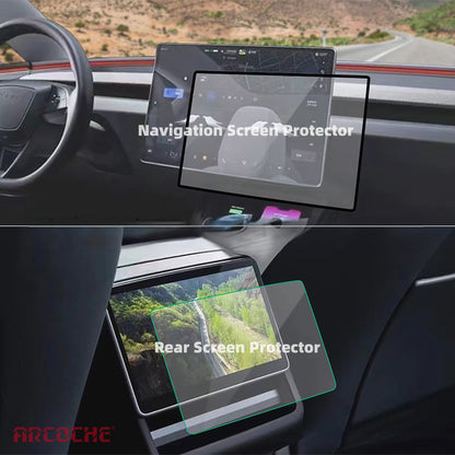 Protectores de pantalla delantera y trasera para Tesla Model 3 Highland