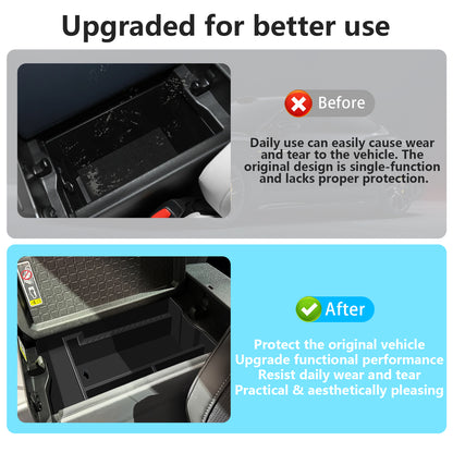 Center Consoles Organizer Tray for Toyota RAV4 2026 Accessories ABS Armrest Box Secondary Storage One Piece Insert Tray Pallet Storage