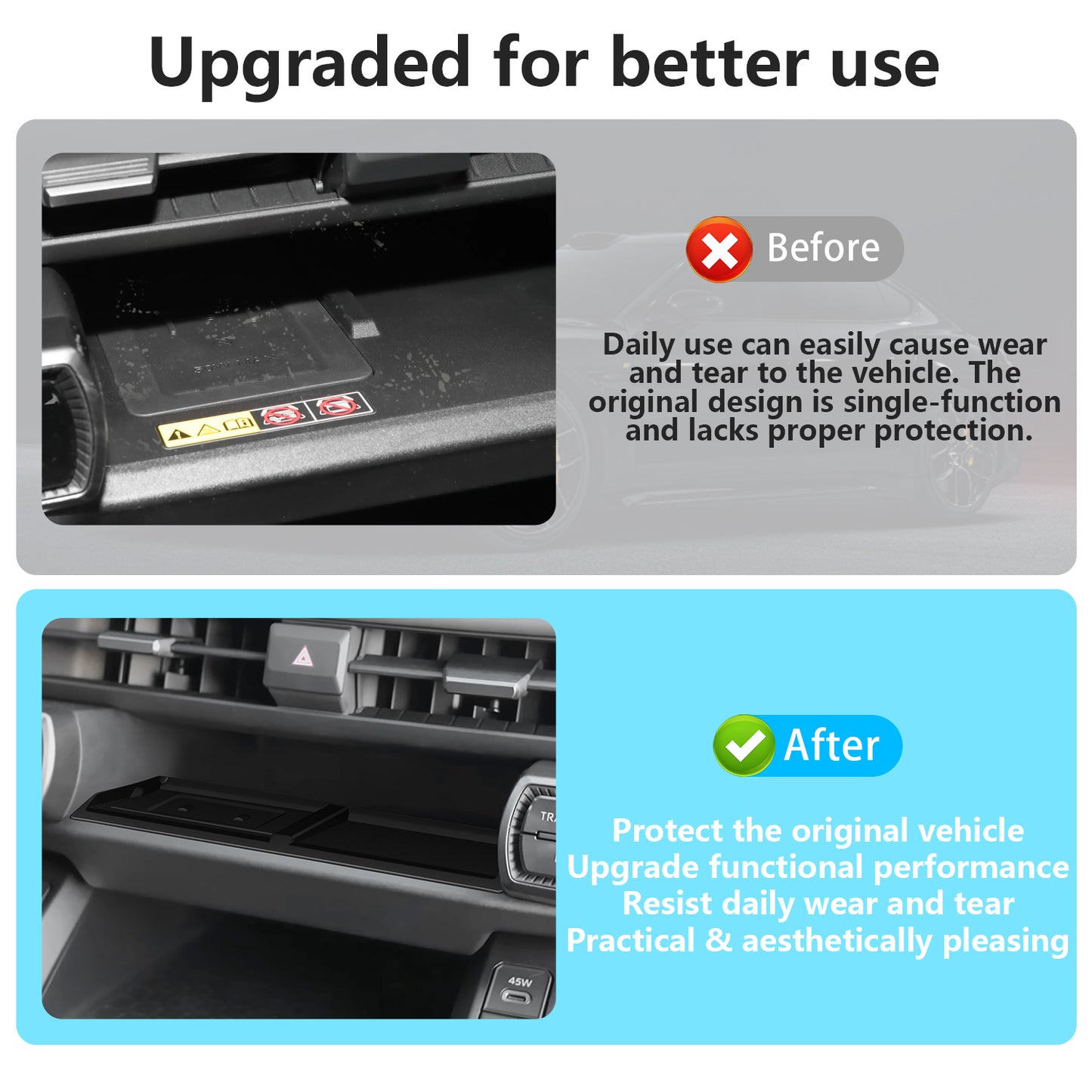 Wireless Charging Protective Mat for Toyota RAV4 2026 Accessories, Center Console Wireless Charger Mat Phone Charge Area Silicone Mat Silicone Pad for Toyota RAV4 2026