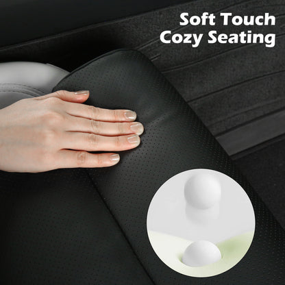 Extensor de piernas para asiento de coche, alivia la fatiga, cojín para asiento de coche con soporte para piernas para conducción larga, reposapiernas de espuma viscoelástica para sillas de oficina, cojín de apoyo para piernas para conductor, color negro