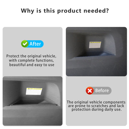 Trunk Organizer Box for Toyota Sienna 2021-2026 TPE Side Trunk Storage Multipurpose Car Storage Box Blocks Trunk Divider