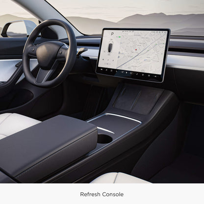 Tabuleiros da consola central adaptam-se à versão oficial compatível com Tesla Model 3 Model Y 2pcs