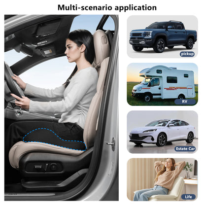 Car Seat Cushion,Office Chair Cushion Memory Foam Non-Slip Cushion Relief Chair Pad Ergonomic Cushion for Tailbone Pain Relief, Sciatica Support, Improved Posture While Sitting