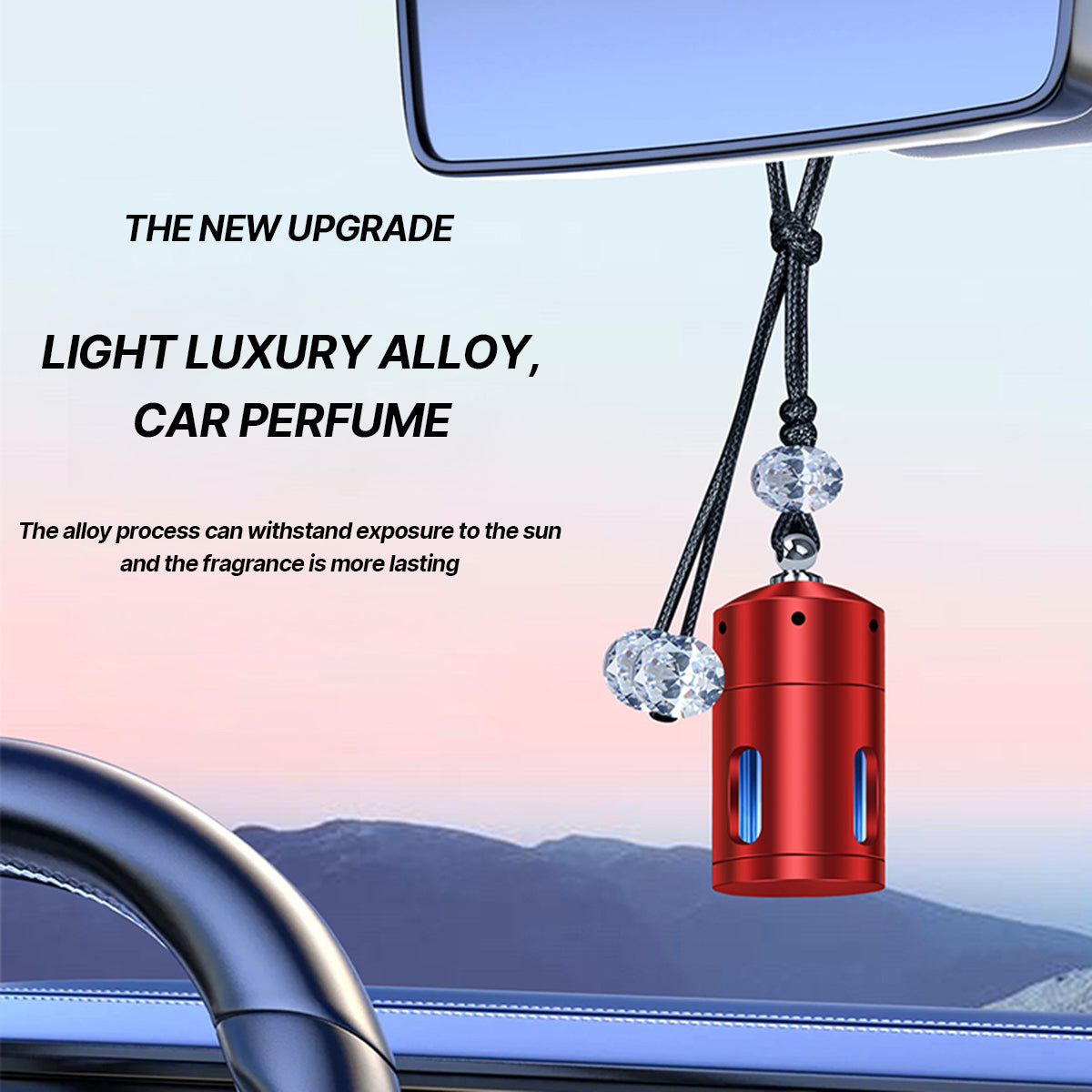 Luxuoso carro aromaterapia espelho retrovisor pendente purificador de ar para todos os veículos modelo 3 / s / x / y novo modelo 3 highland