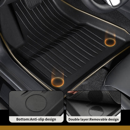 Allwetter-Fußmatte 6 Stück für das neue Tesla Model 3 Highland 2024