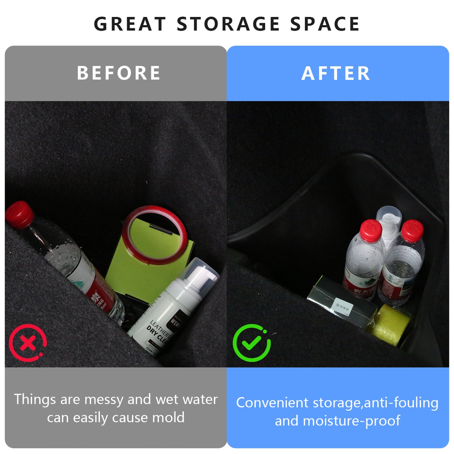 Organizátory úložných košů zadního kufru pro Tesla Model Y Juniper 2025+ (2pcs)