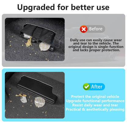 Center Console Rear Under Seat Air Vent Cover Protector Compatible with for Toyota RAV4 2019-2026, Under Seat AC Heater Air Vent Grill Outlet Covers, Anti-Block Dustproof Car Interior Accessories