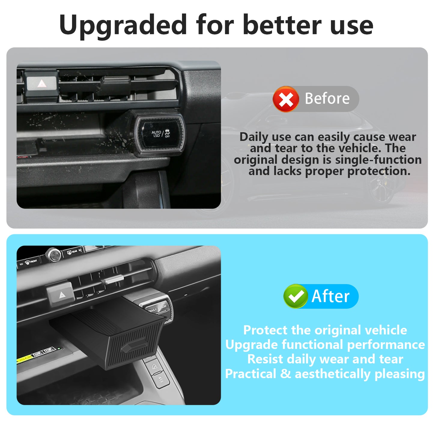 Silicone Center Console Organizer Compatible for Toyota RAV4 2026 Accessories Stable Installation Upper Cubby Drawer Silicone Under Screen Storage Box