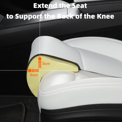 Model 3/Y One-piece Full-coverage Leg Rest Cushion Memory Foam Breathable Seat Cover 1pc