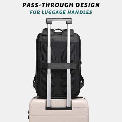 Bolsa para laptop expansível e funcional Cyberbackpack para negócios, jogos e viagens – durável, elegante e segura, equipada com porta de carregamento USB