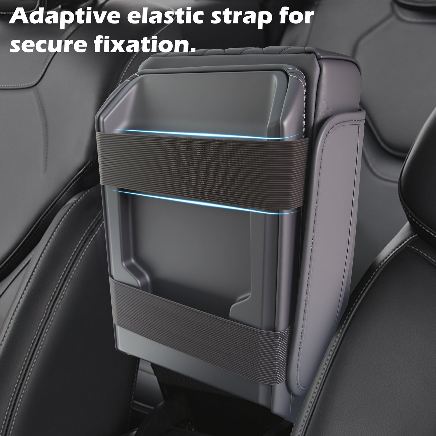 Upgraded Heightening Cup Holder Car Center Console Cover, Leather Car Armrest Cover Cushion with 2 Storage Bags,Car Armrest Storage Box Interior Accessories for Most Vehicles