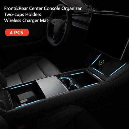 Actualización del organizador de almacenamiento de la consola central para Tesla Model 3 Highland 2024