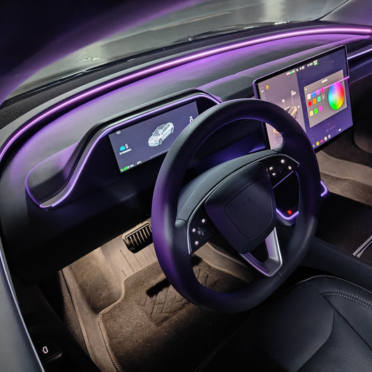 Enhanced 8.9-Inch F9H Dashboard: Ambient Lighting, Front Camera & Advanced Features for Model Y Juniper & Model 3 Highland