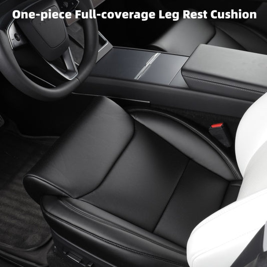 Model 3/Y One-piece Full-coverage Leg Rest Cushion Memory Foam Breathable Seat Cover 1pc