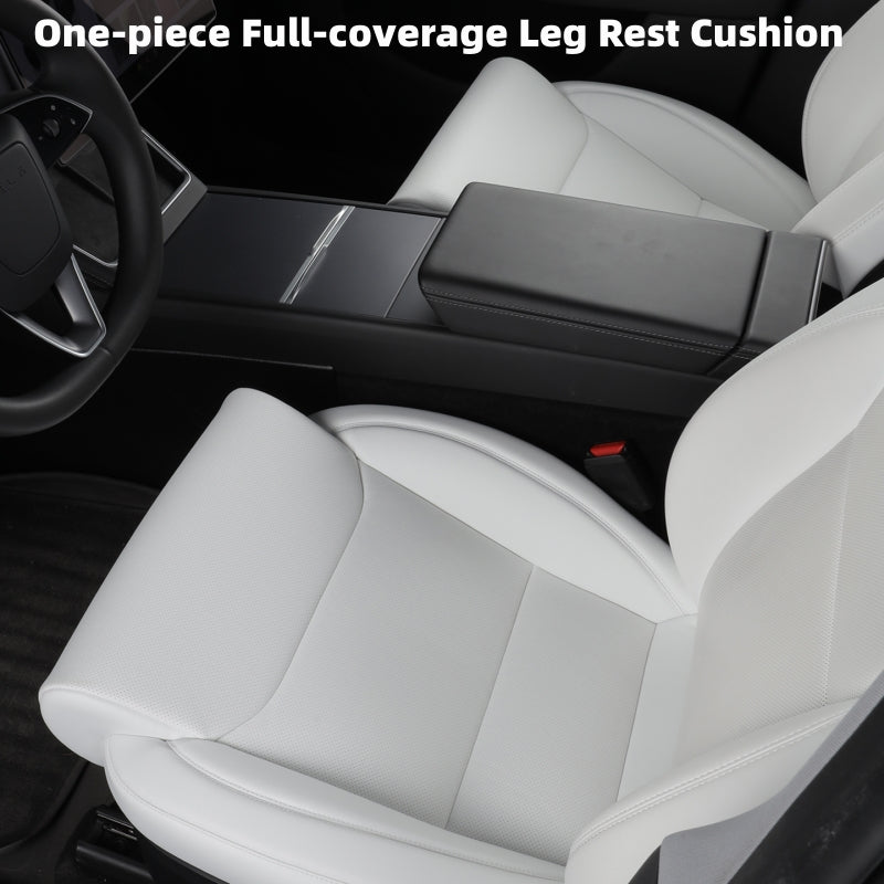 Model 3/Y One-piece Full-coverage Leg Rest Cushion Memory Foam Breathable Seat Cover 1pc