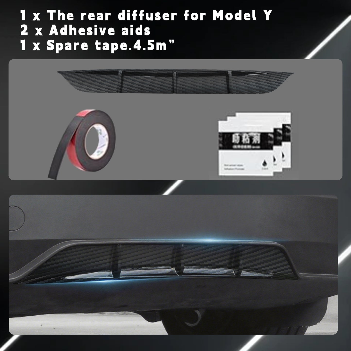 ABS zadní nárazník Protector RIT pro nový model Y Juniper 2025+