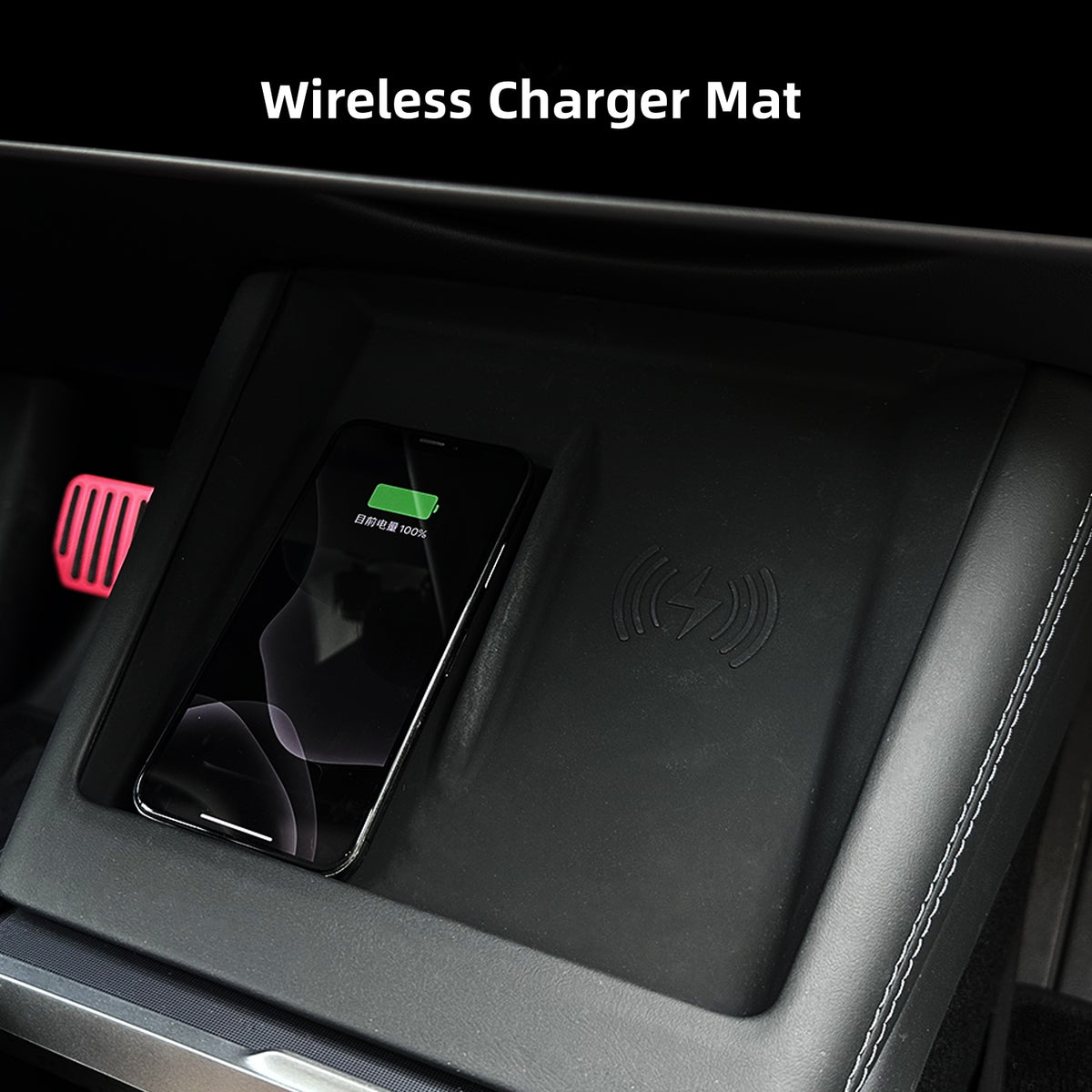 Boîte De Rangement Console Centrale Arrière TPE Pour Tesla Model Y 2020-2024 - Organisateur Antidérapant