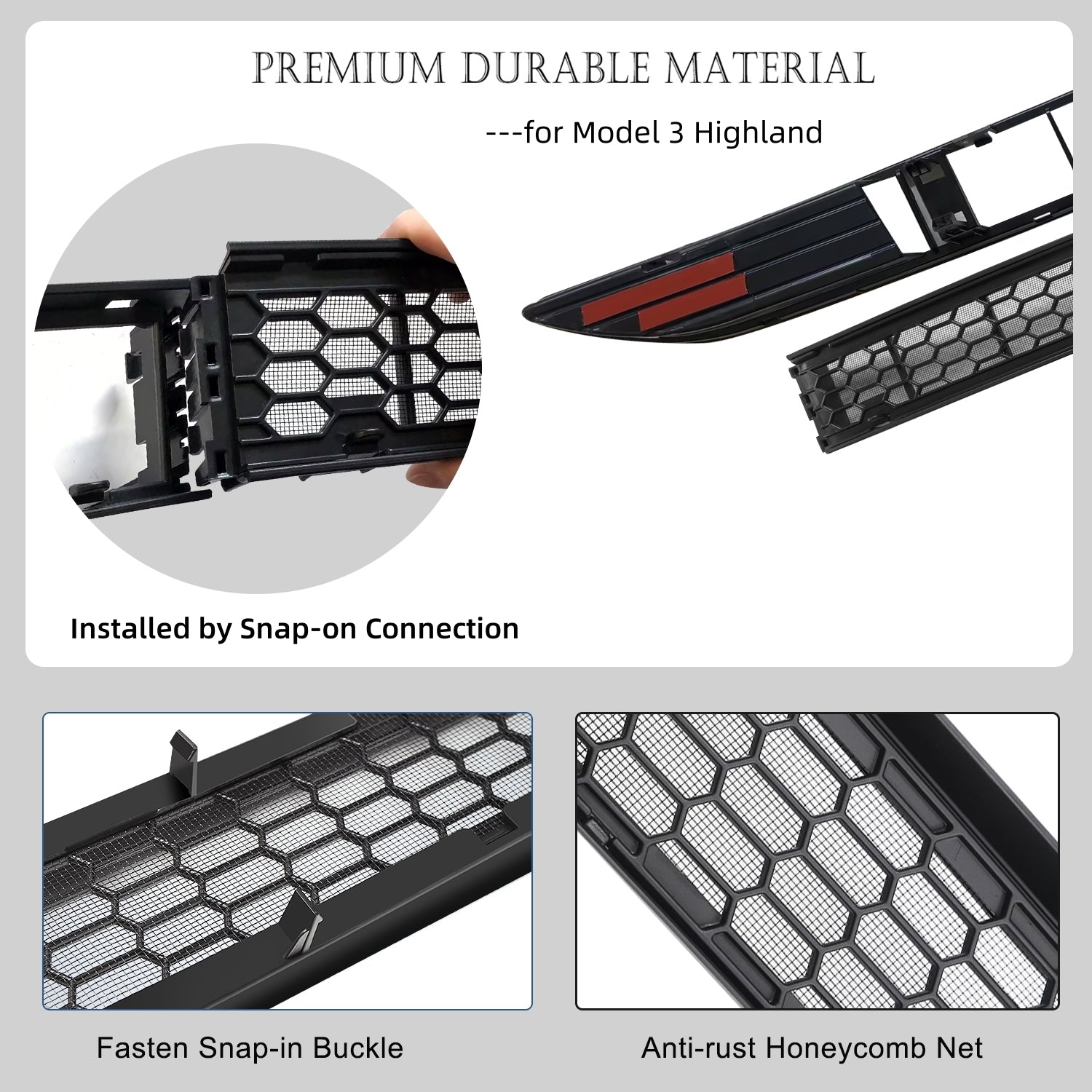 Auto Front Mesh Grille Mesh Voor Tesla Voor Model 3 Y 2017-2022 Luchtinlaat Ventilatiekap Grille Guards Beschermkap Radiatorgrill(Y Auto Front Mesh Grille Mesh Voor Tesla Voor Model 3 Y 2017-2022 Luchtinlaat Ventilatiekap Grille Guards Beschermkap Radiatorgrill(Y