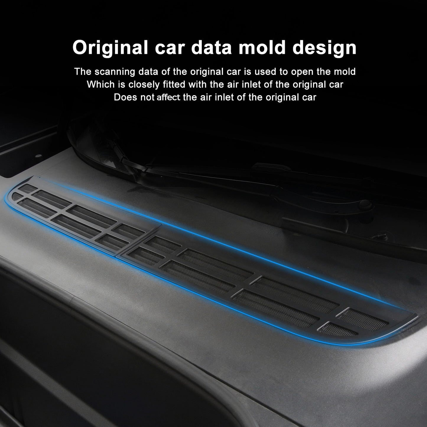 Air Intake Protective Cover for Tesla Model Y 2025 2026 Juniper Air Vent Cover Air Intake Vent Grille Cover (black) for tesla Model y Air Intake accessories