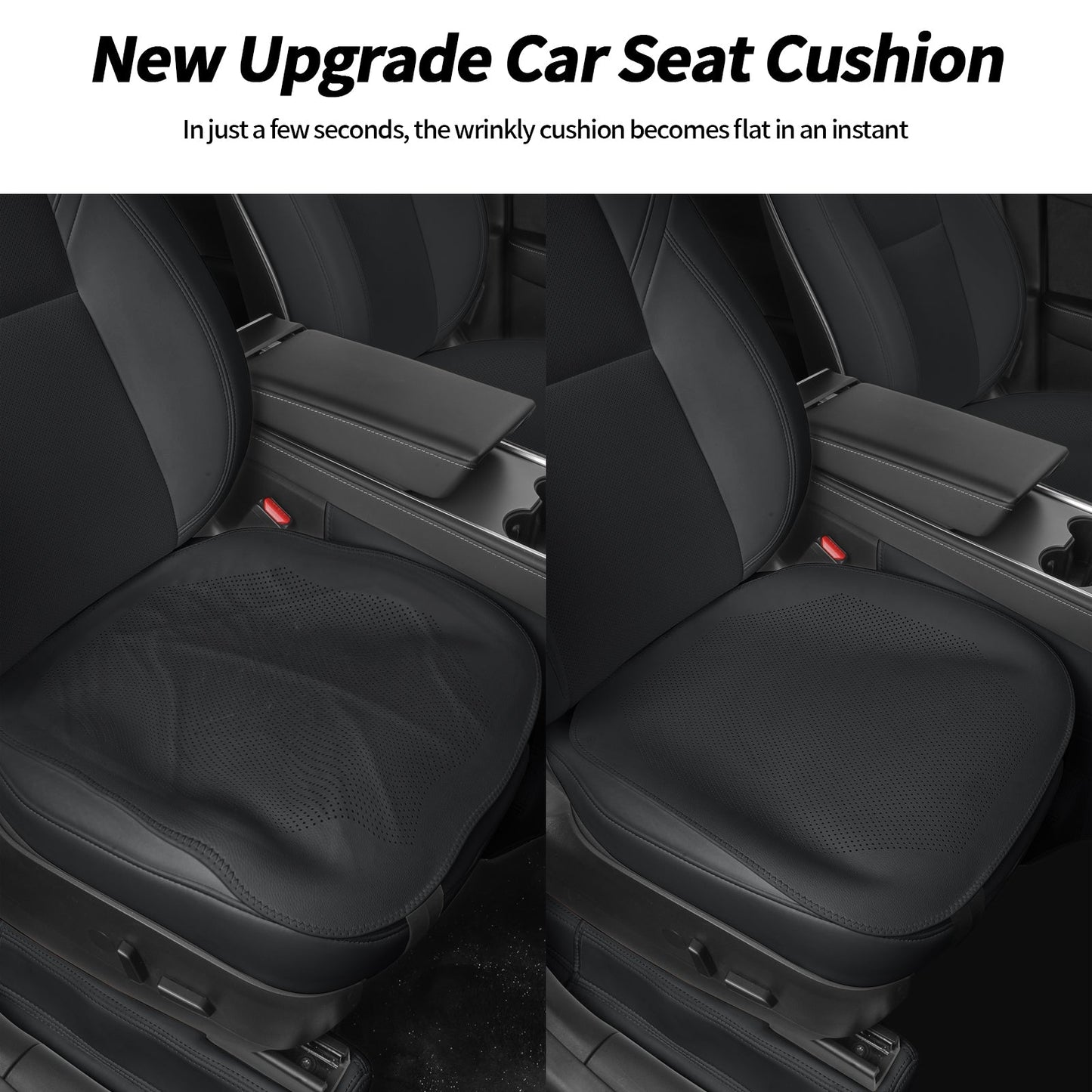 Breathable Ultra-Thin Leather Seat Cushion for All Cars