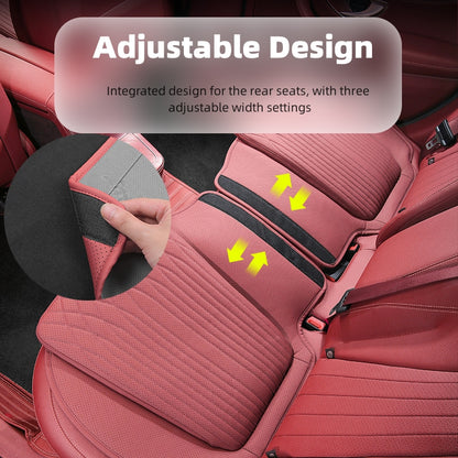 Cojín de asiento de coche con almohadillas de cadera de diseño antideslizante de cuero de napa para todos los coches