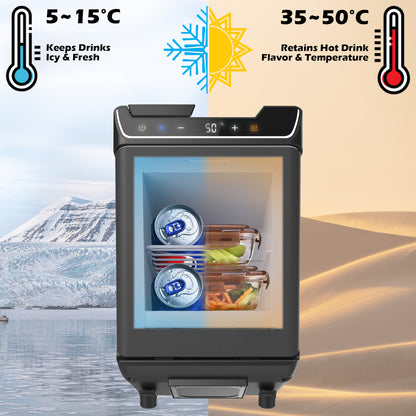 Rear Center Console Refrigerator 3.6L Portable Fridge Cooler & Warmer Quick Installation For Model Y Juniper