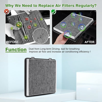 Tesla Cybertruck HEPA Replacement Air Filter with Activated Carbon