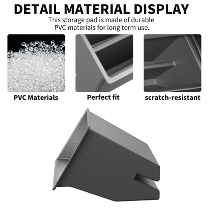 Glove Box Organizer for Toyota Sienna 2021-2026 Silicone Passenger Side Storage Box Increase Storage Space for Sienna Accessories Center Console(Gray)