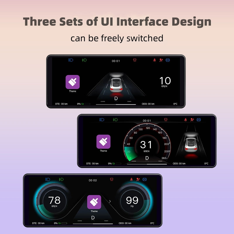 Schermata del cruscotto Touch Carplay - Aggiornamento OTA supportato da 6,86 pollici per Tesla Model 3 Highland/3/Y