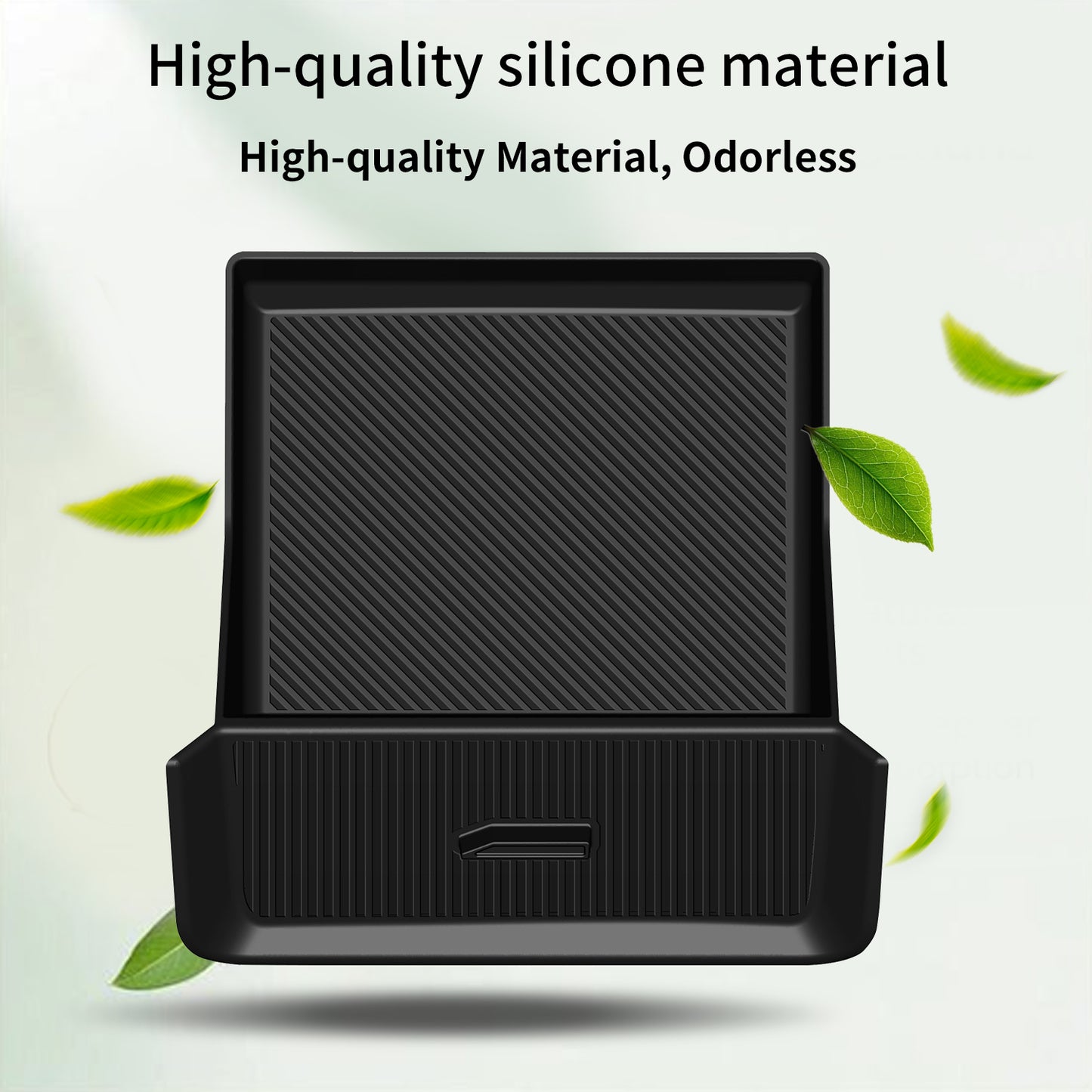 Gear Shift Storage Box for Toyota RAV4 2026 Accessories, Center Console Gear Shift Storage Box Silicone Mat Silicone Pad for Toyota RAV4 2026 Accessories,Black