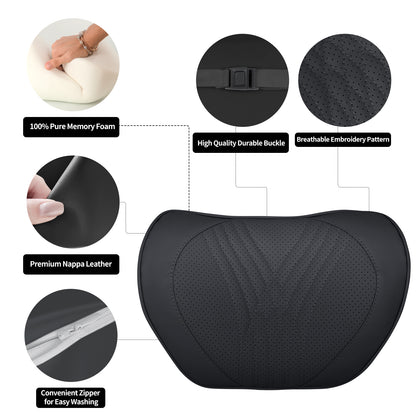 Universal Memory Foam Neck Pillow for Car, Office, and Home Comfort