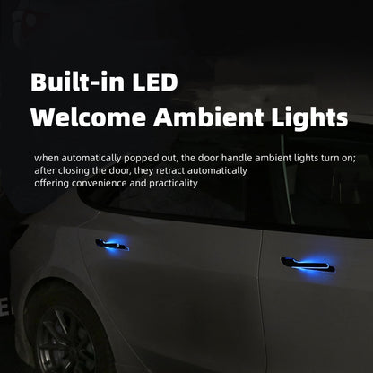 Doreza dyersh të përmirësuara automatike elektrike për Tesla Model 3/Highland/Y me RGB LED (4 copë)