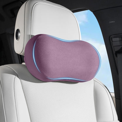 Car Neck Pillow Ergonomic Design Memory Foam Softness Car Headrest Pillow for Neck Support Cushion for Driving, Universal Fit Head Rest Travel Pillow, Fits All Vehicles