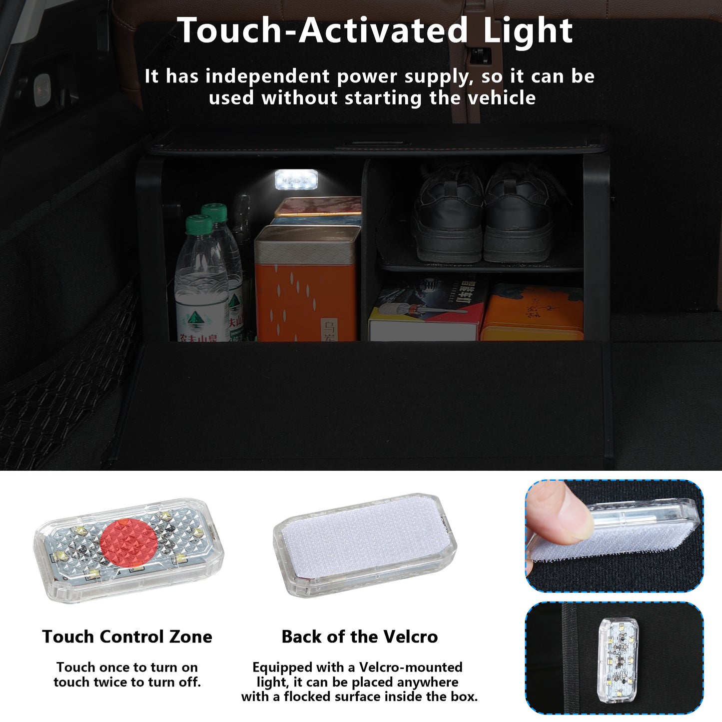 Premium Leather Trunk Organizer for 2025 2026 Tesla Model Y Juniper & Model 3 Highland Refresh Model Y Rear Trunk Storage Box Foldable Cargo Bins Luxury Custom-Fit Storage Box Space-Saving Accessories