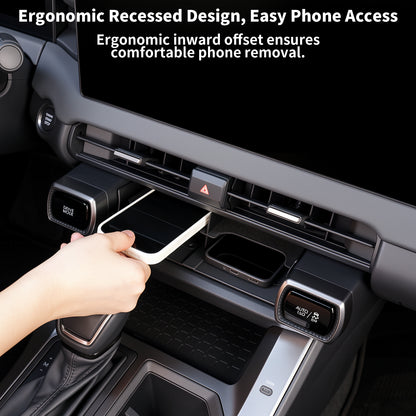 pro Toyota RAV4 2026 Ochranná podložka pro bezdrátové nabíjení & Ochranná podložka na středovou konzolu, vnitřní příslušenství Silikonová protiskluzová podložka na kryt konzoly pro RAV4 2026 Příslušenství -2PC