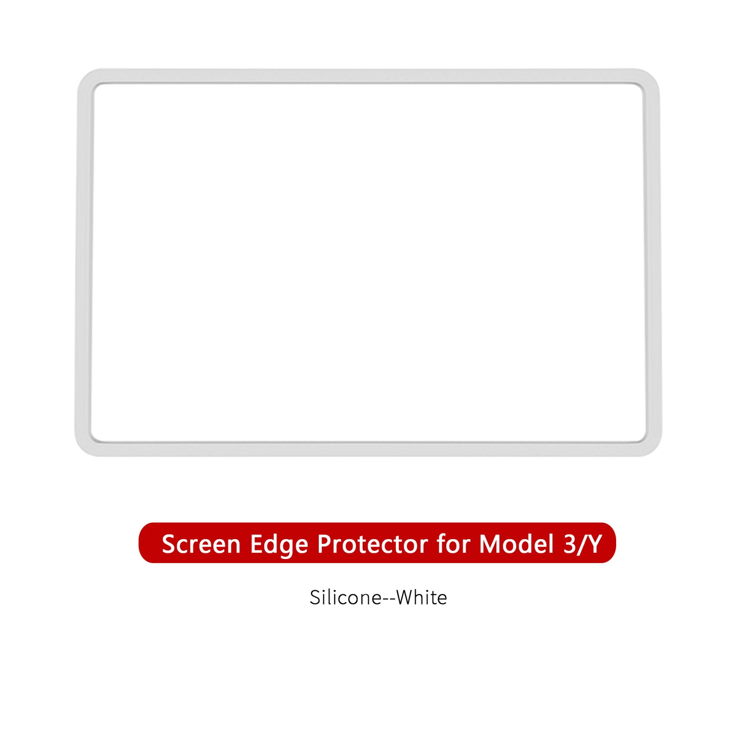 Compatible with all Model 3 and 2020-2023 Model Y arcoche accessories White Screen Edge Protector Cover Made of silicone rubber material much style and adds even more charm to your Tesla