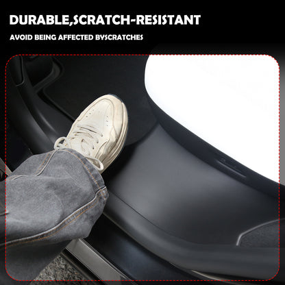 Door Sill Protector for Tesla Model Y 2025 2026 Juniper Front and Rear Door Sill Scuff Plate Guard for Model Y 5 Seater Dirt-Proof and Easy to Clean TPE Material can be Bent at Will (8pcs)