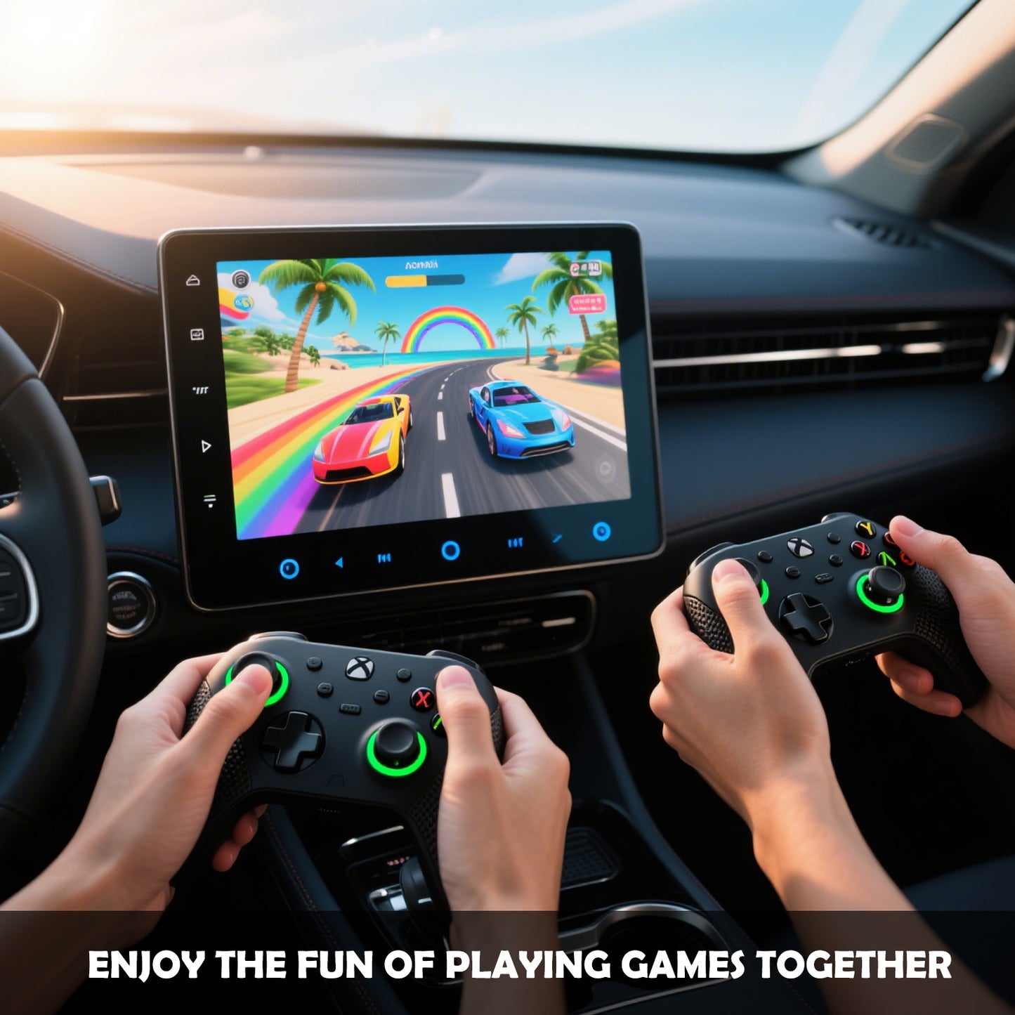 USB Hub for Tesla Glove Box – 4-Port Docking Station Model 3 Highland 2024 2025 Cybertruck, Model Y Juniper 2025 2026 Seamlessly Transfer dashcam footage, Flash-Drive Data, Games and Music