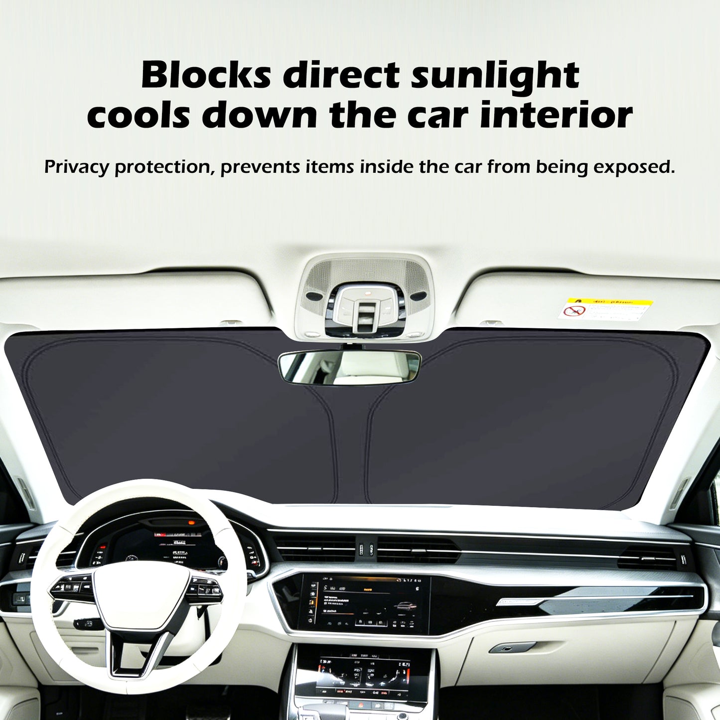 Windshield Sunshade Cover for Toyota Tacoma 2016-2023 Limited 2Door 4Door Pickup Truck Foldable Sun Visor Front Window Sun Shade Blocks UV Rays Car