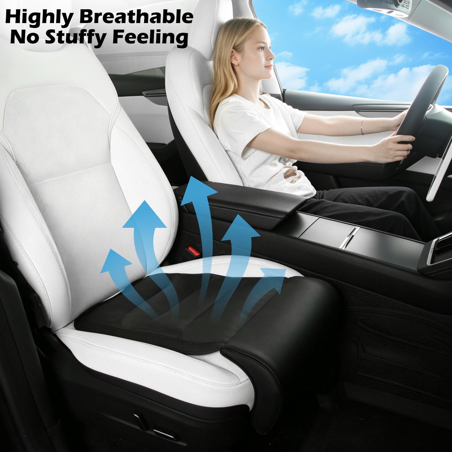 Extensor de piernas para asiento de coche, alivia la fatiga, cojín para asiento de coche con soporte para piernas para conducción larga, reposapiernas de espuma viscoelástica para sillas de oficina, cojín de apoyo para piernas para conductor, color negro